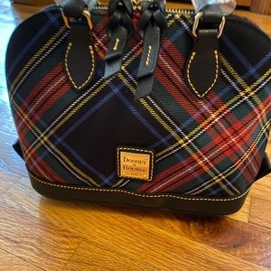 NWT- Dooney Bitsy Bag / Black Tartan